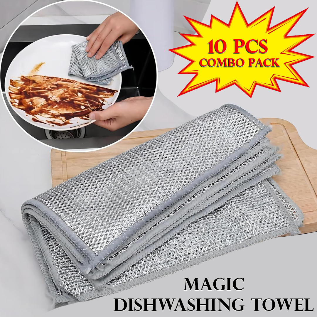 Metal Wire Magic Cleaning Cloths for Pots (10 Pcs)