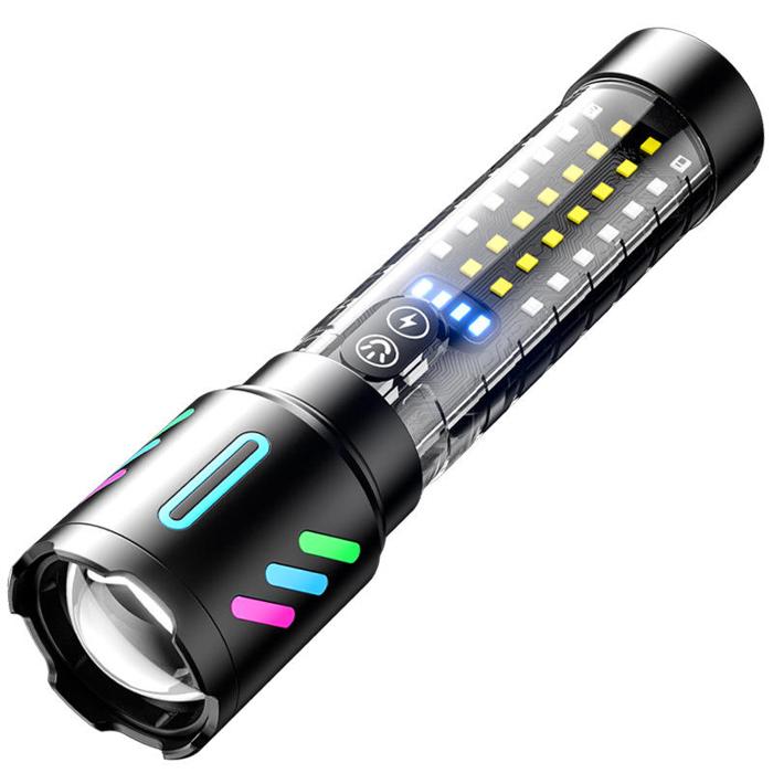 Heavy-Duty Long-Range Tactical LED Flashlight