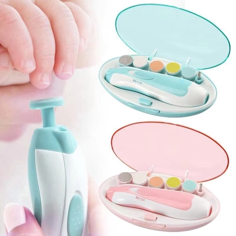 6-in-1 Electric Baby Nail Trimmer & Polisher Kit with LED Light