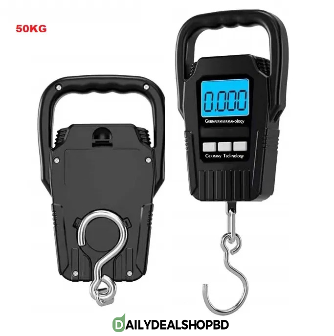 Portable Electronic Digital Hanging Hook Scale (50kg / 10g)