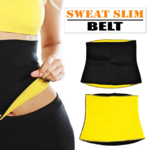 Sweat Slim Belt Waist Trimmer for Men & Women | Tummy Shaper & Workout Support Belt