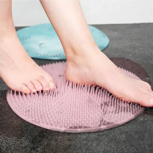 Silicone Foot Scrubber & Massager Mat | Non-Slip Foot Cleaning Brush