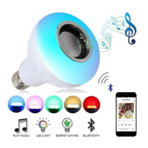 Smart LED Music Bulb with Bluetooth Speaker & Remote Control | RGB Color Changing E27 Light