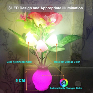 LED Sensor Dream Mushroom Night Light Lamp – Multi Color (1 Pc)