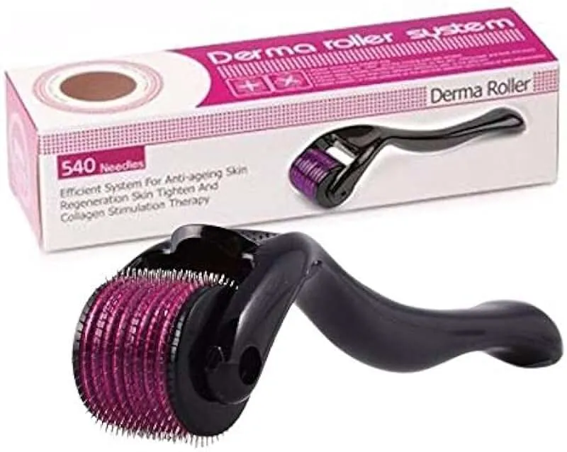 Derma Roller Micro Needle for Hair, Beard Growth and Facial Skin Therapy