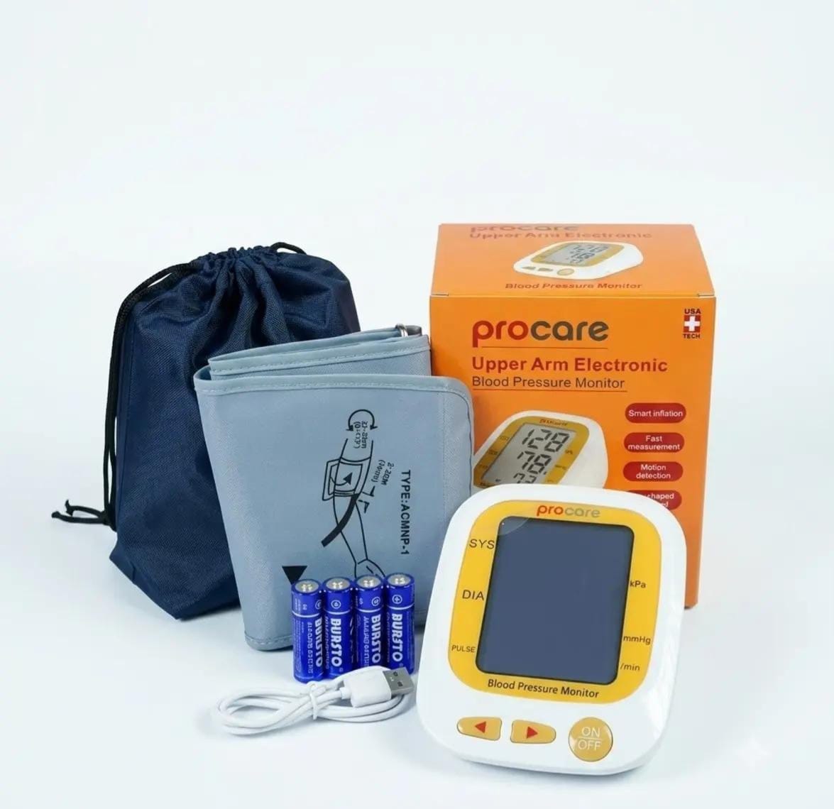 ProCare 650S Digital Blood Pressure Monitor with Voice – Fully Automatic Upper Arm BP Machine
