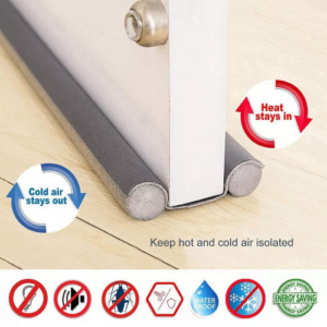 Flexible Door Bottom Sealing Strip Foam | Double-Sided Door Draft Stopper | Dust, Noise & Insect Blocker (1 Piece)