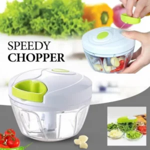 Manual Vegetable Chopper with Pull Cord | Hand Pull Food Chopper for Vegetables, Fruits & Herbs