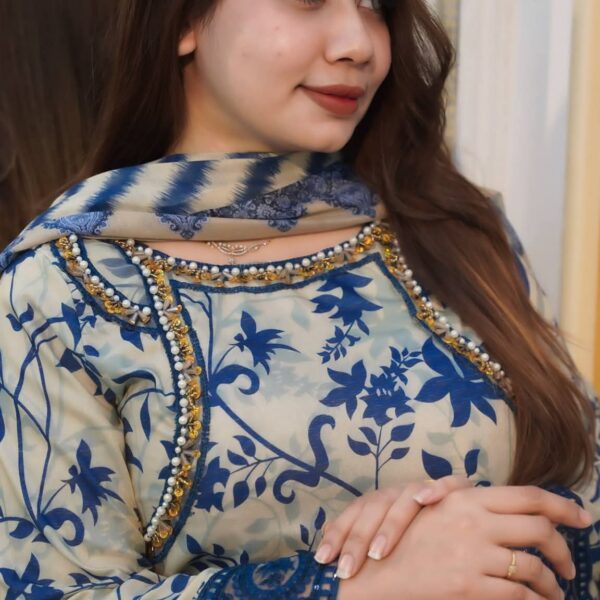 Premium Digital Printed 3 Piece Dress 8