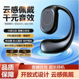 S05 Wireless Bluetooth Ear Hook Headset – Bluetooth 5.4 | Digital Display | Long Battery Backup | Single Ear Hands-Free