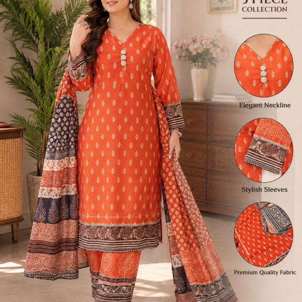 Digital Printed 3 Pieces Set