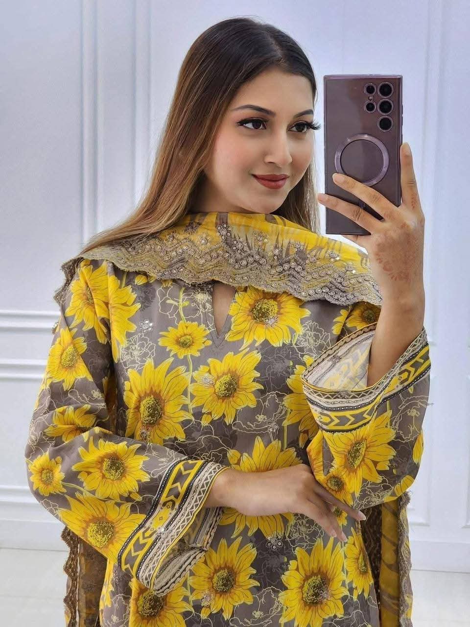 Premium Digital Printed 3 Piece Dress 3