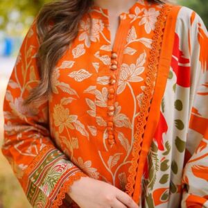 Premium Digital Printed 3 Piece Dress 7