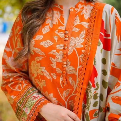 Premium Digital Printed 3 Piece Dress 7