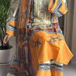 Premium Digital Printed 3 Piece Dress 2