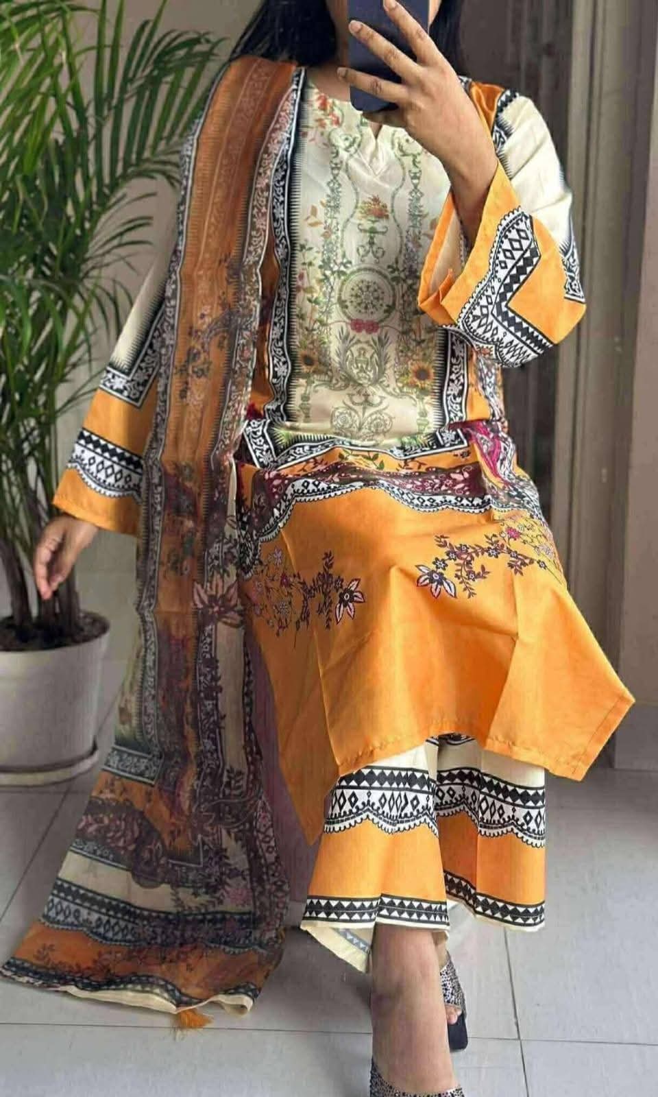 Premium Digital Printed 3 Piece Dress 2